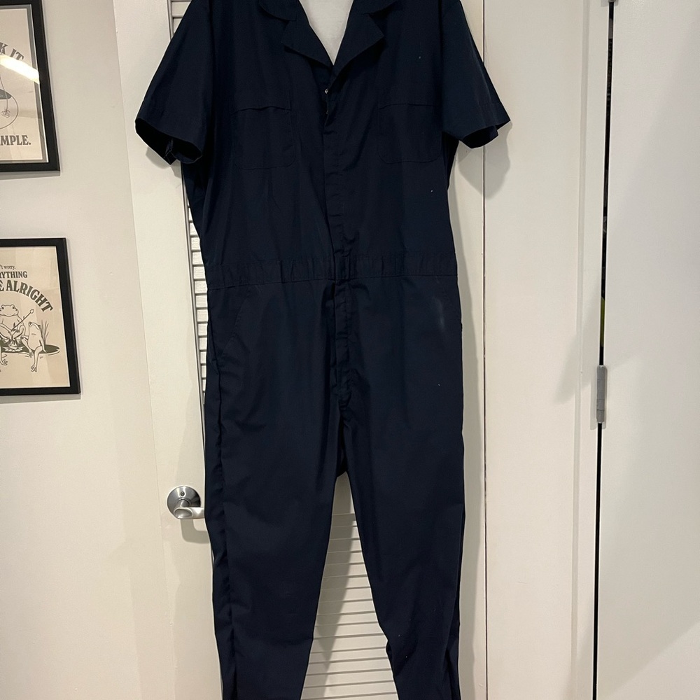 Blue Jumpsuit with Relaxed Fit